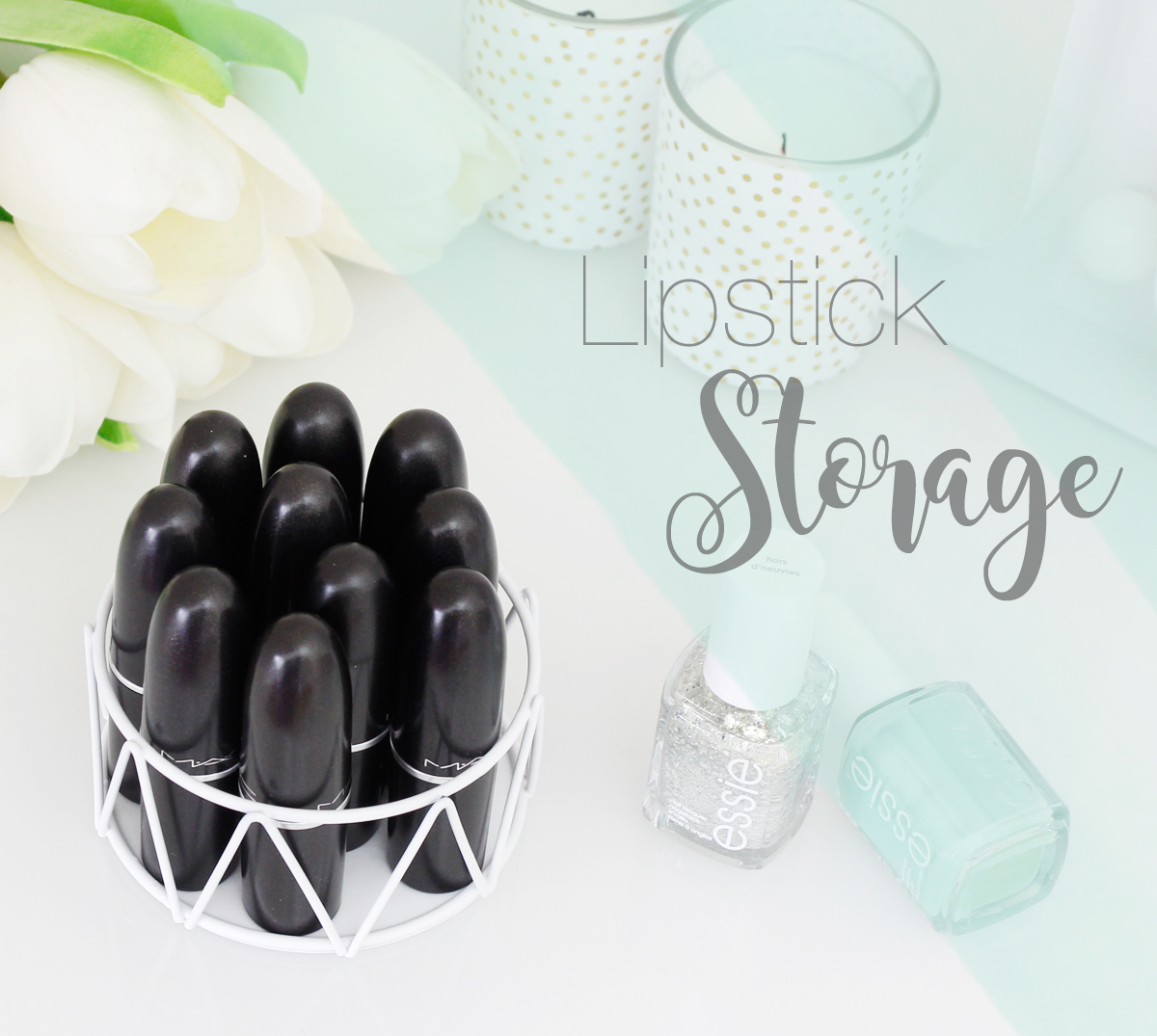 Makeup Storage: Beautiful Lipstick Holder